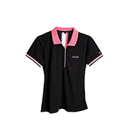 JuCad_polo_shirt_women_black-pink_JP1_front