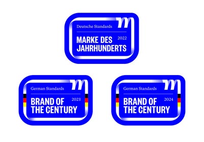 La distinction « Marque du siècle » existe depuis de nombreuses années et récompense les entreprises représentant le label de qualité « Made in Germany »* à l’échelle internationale. Grâce à son exclusivité, la marque JuCad a été primée dans la catégorie de produit « chariot de golf ». * Fabriqué en Allemagne