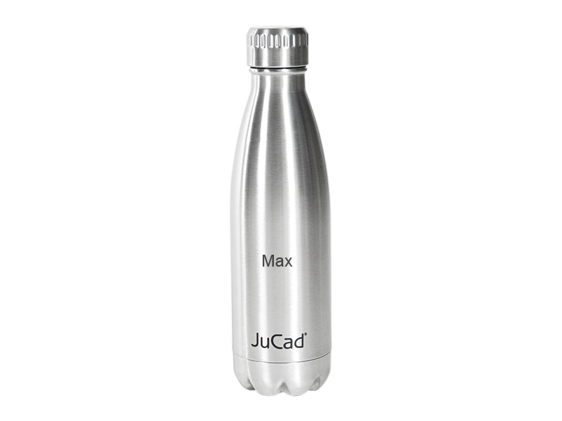 Bouteille isotherme JuCad en acier inoxydable, personnalisable