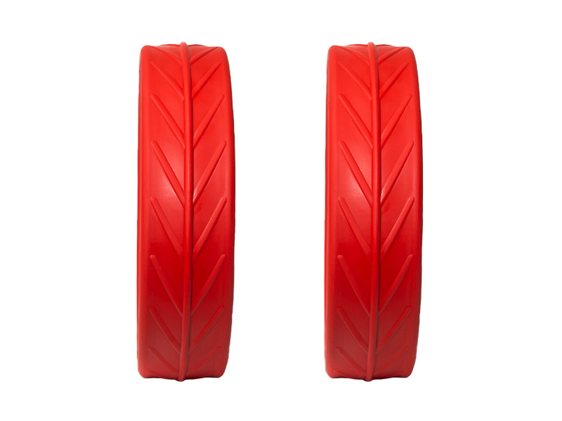 JuCad tyres red, rear wheels JuCad tyres red, rear wheels