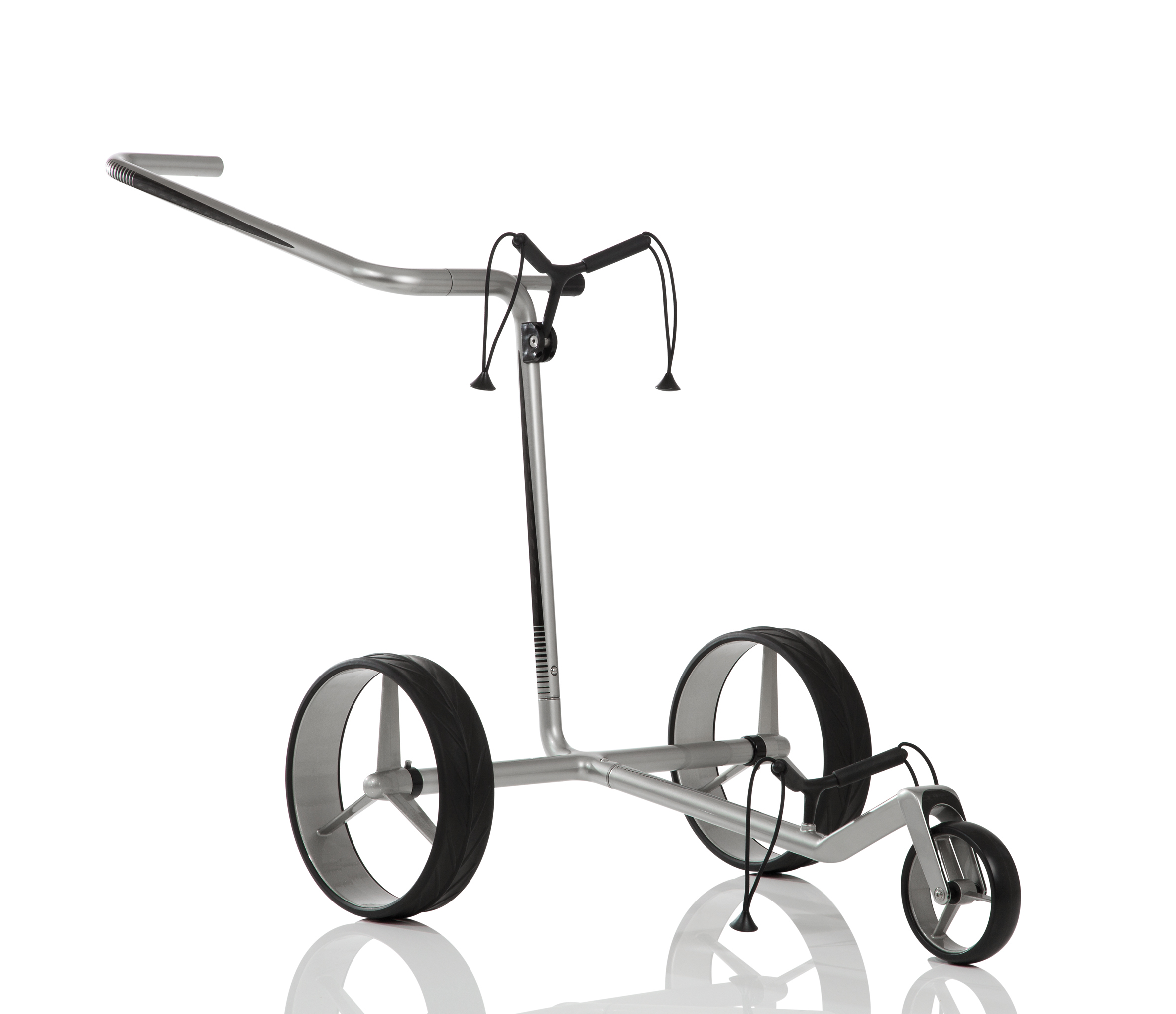 JuCad Carbon version 3 roues, argent-noir