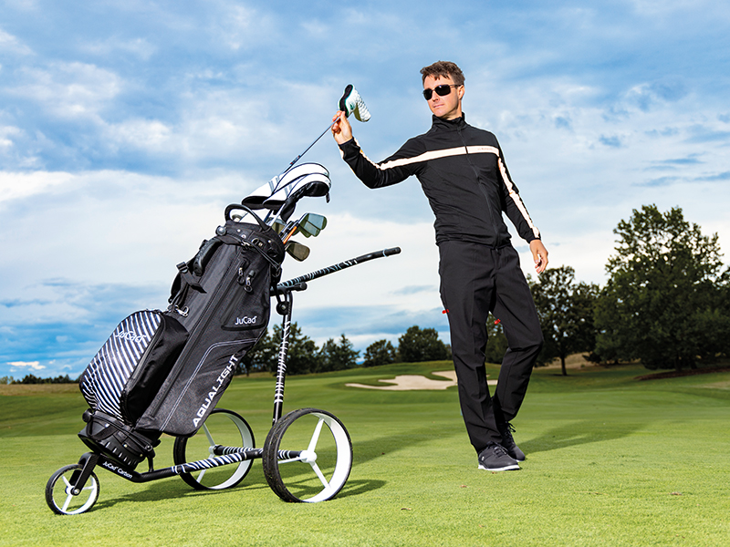 JuCad Bag Aqualight black with Carbon Zebra (Example trolley and accessories are not included in delivery.)