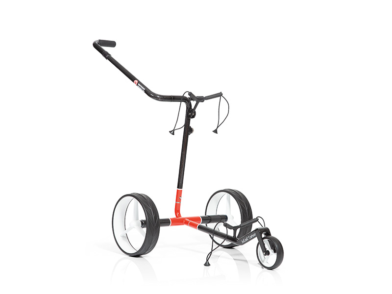 JuCad Carbon Travel 3.0, Design EINTRACHT FRANKFURT, weiße Felgen, mit Drehschalter