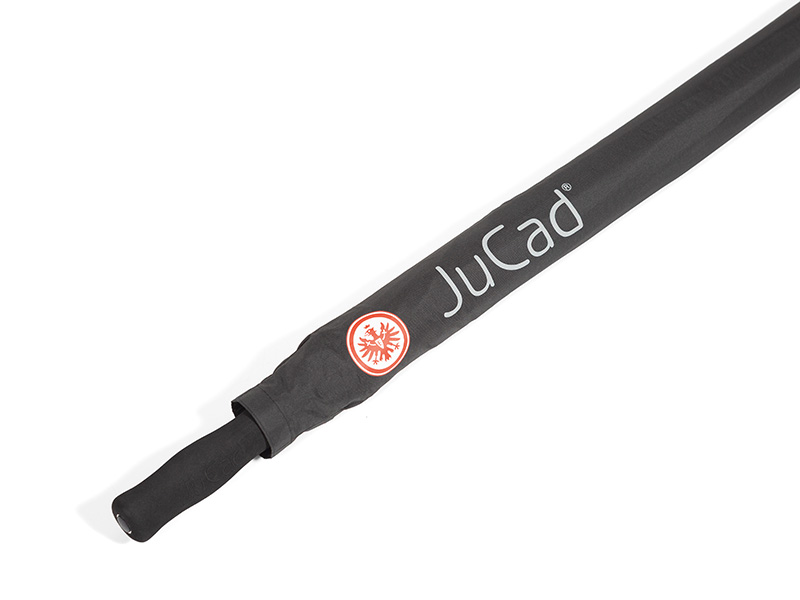 JuCad Schirm ohne Schirmstift, Design EINTRACHT FRANKFURT, schwarz