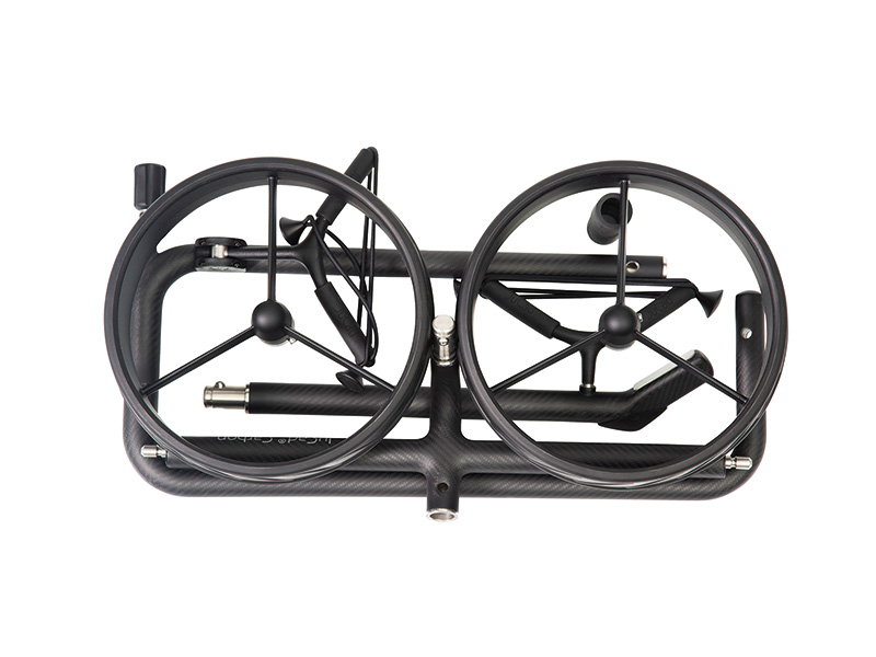 Packmass_Carbon_Shadow_2Rad_shop Light, foldable, detachable with a mini packing size: 65x35x10 cm / 25.6x13.8x3.9 inch