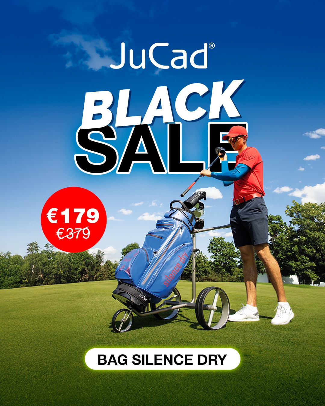 Over 50% off a waterproof premium golf bag!

This is your chance – grab this JuCad Black Sale highlight now.

This bag is made for golfers who don’t compromise:

✔ 100% waterproof – even in heavy rain on the fairway
✔ Ultra-light, yet extremely durable
✔ 10 full-length club dividers
✔ Club fixation system for up to 14 clubs
✔ Large cooler pocket &amp; oversized putter compartment

Stylish. Functional. Premium.

Only until December 2nd – and only while supplies last.

Get yours now and take your golf experience to the next level.

#JuCad #BlackSale #BLackSaleOffer #BlackFriday