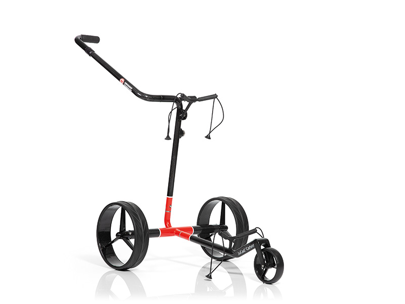 JuCad Carbon Travel 3.0, Design EINTRACHT FRANKFURT, schwarze Felgen, mit Drehschalter
