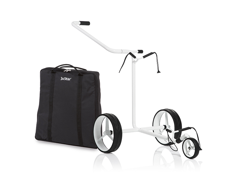 JuStar White manual 3-wheeled, incl. carrying bag and trade-in guarantee