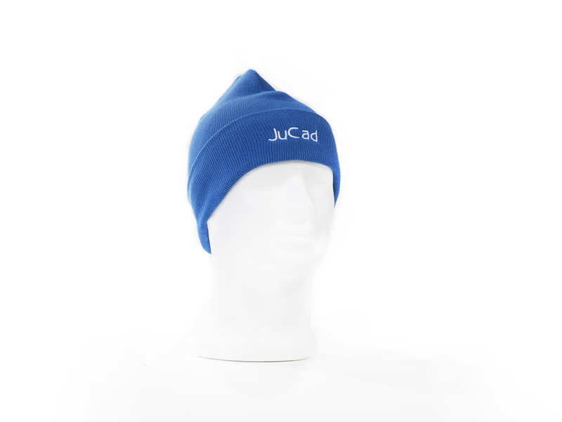 blue with white logo