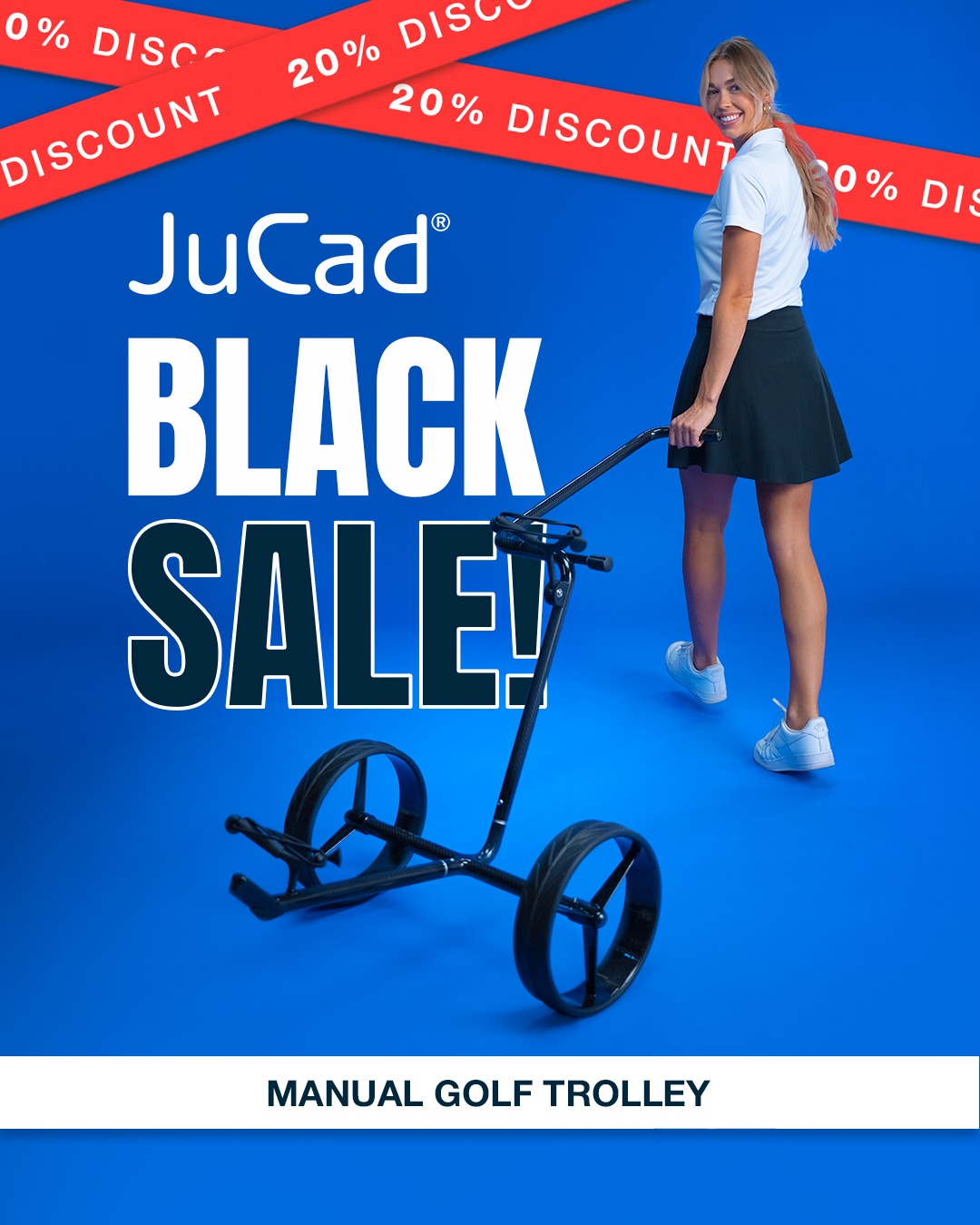 Many exclusive offers await in the JuCad Black Sale:
 
For example: 20% off our manual JuCad Carbon trolleys.

Super light, extremely stable – and with an adjustable handle, it&#039;s ergonomic in every situation.

A design that turns heads on any fairway – stylish, functional, unmistakably JuCad.

Available in many designs!

And the best part:

The practical carry bag comes free with your purchase.

Only until December 2nd and while supplies last.

Act now – and enjoy premium design on the course.

#JuCad #BlackSale #BlackSaleoffer #BlackFriday