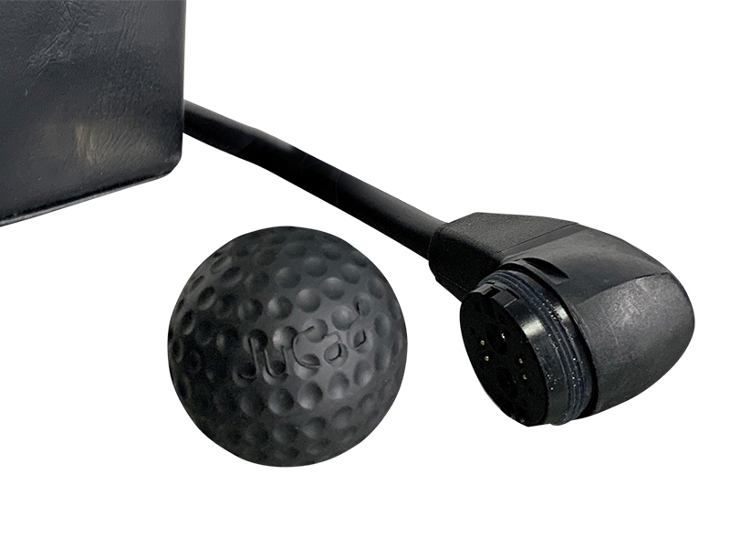 Black protective ball for magnetic plugs