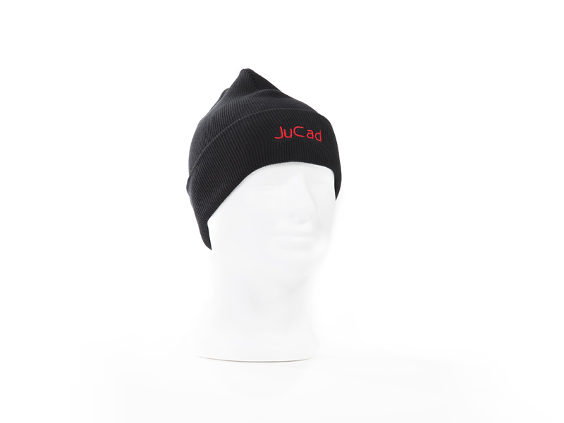 black with red logo