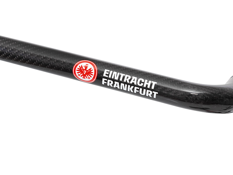 JuCad Carbon Travel 3.0, Design EINTRACHT FRANKFURT, schwarze Felgen, mit Drehschalter
