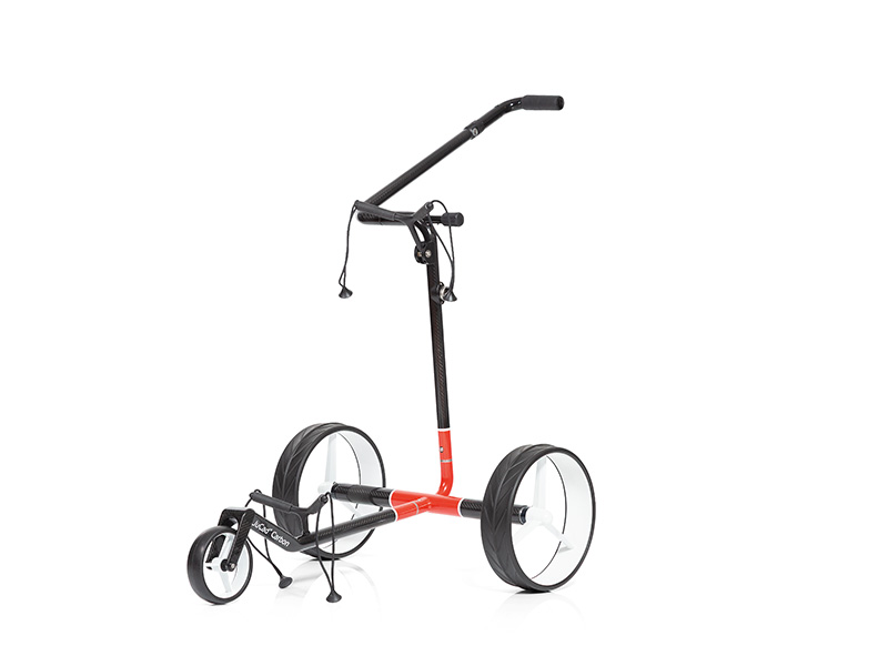 JuCad Carbon Travel 3.0, Design EINTRACHT FRANKFURT, weiße Felgen, mit Drehschalter