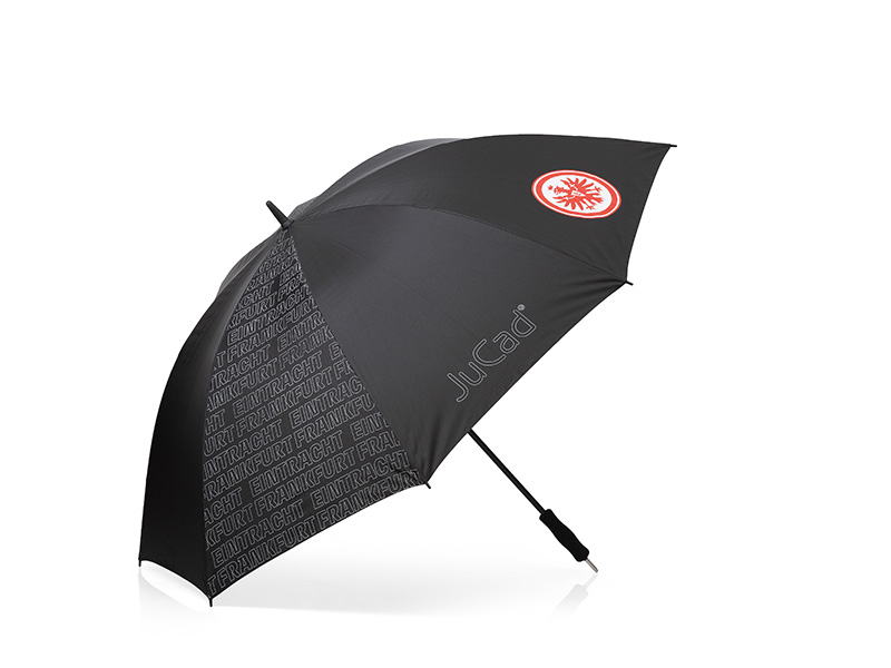 JuCad Golfschirm mit Schirmstift, Design EINTRACHT FRANKFURT, schwarz