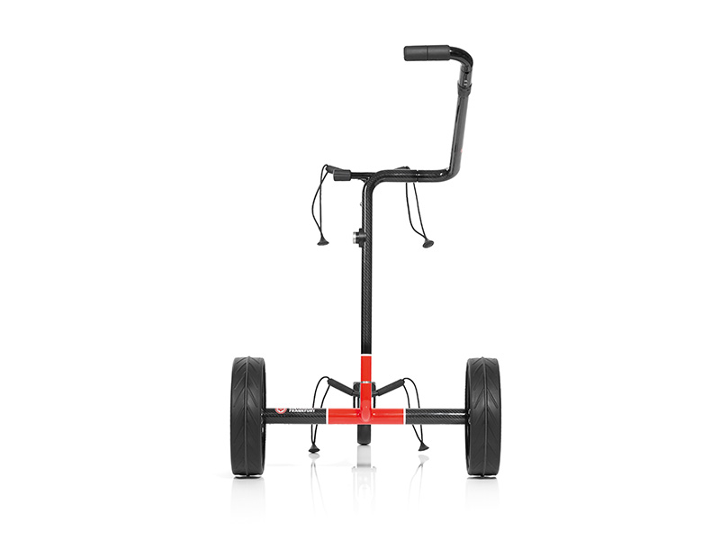 JuCad Carbon Travel 3.0, Design EINTRACHT FRANKFURT, schwarze Felgen, mit Drehschalter