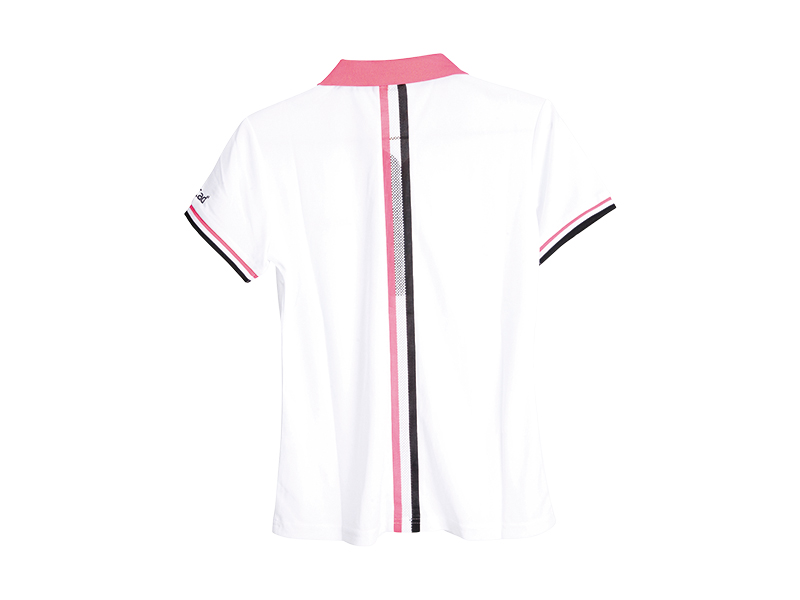 JuCad Poloshirt Damen weiß-pink
