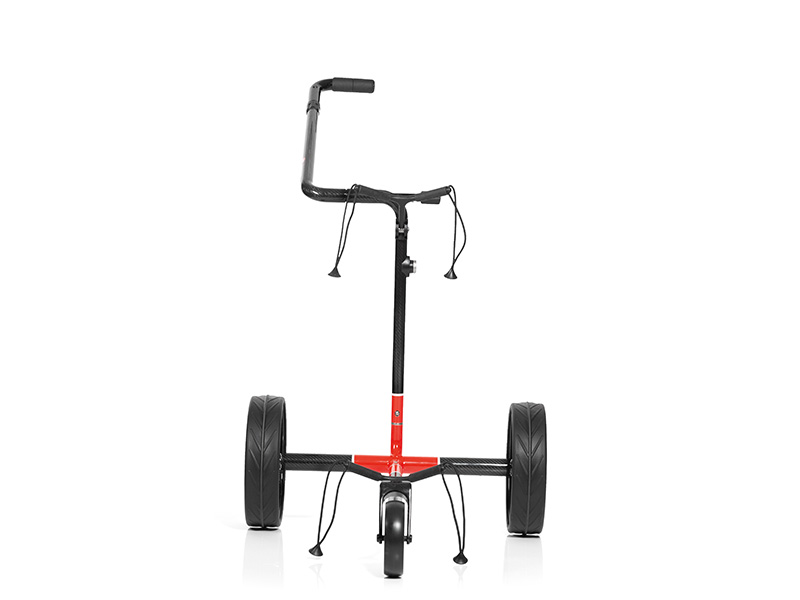JuCad Carbon Travel 3.0, Design EINTRACHT FRANKFURT, schwarze Felgen, mit Drehschalter