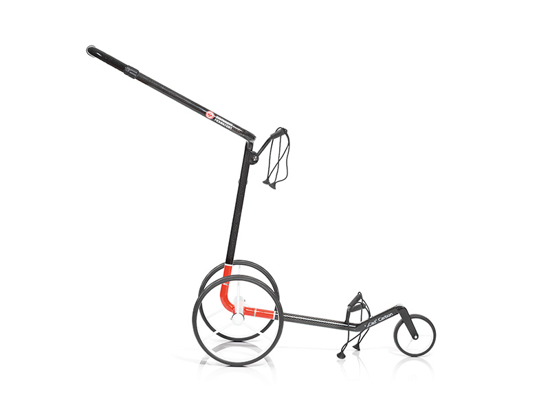 JuCad Carbon Travel 3.0, Design EINTRACHT FRANKFURT, weiße Felgen, mit Drehschalter