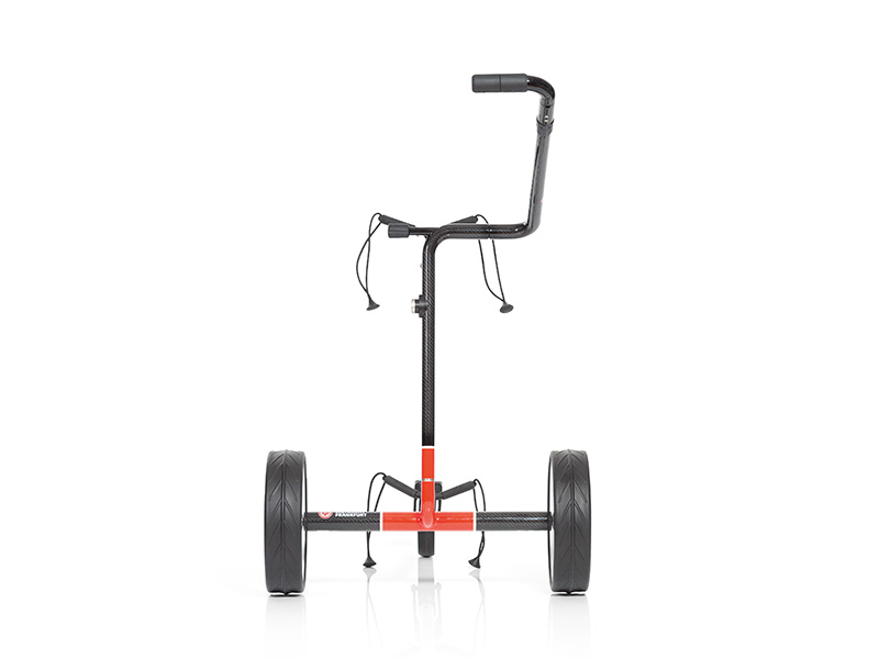 JuCad Carbon Travel 3.0, Design EINTRACHT FRANKFURT, weiße Felgen, mit Drehschalter