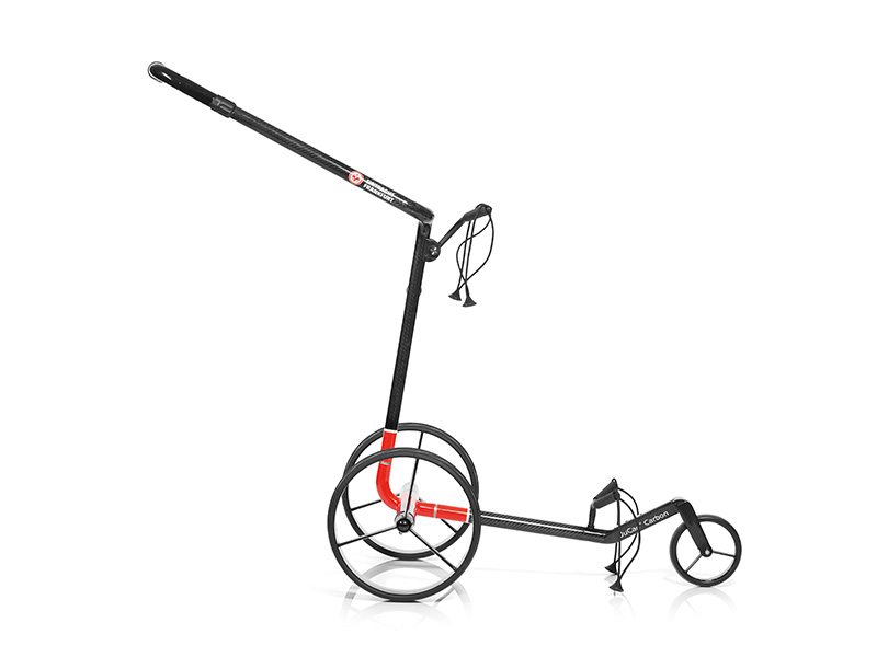 JuCad Carbon Travel 3.0, Design EINTRACHT FRANKFURT, schwarze Felgen, mit Drehschalter