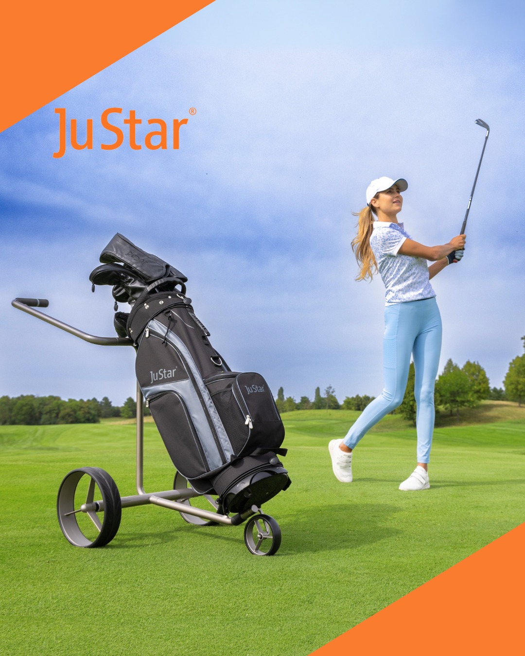 All JuCad® golf bags and JuCad® trolley accessories are compatible with JuStar trolleys. 

This expands your product range with a wide variety of useful and practical equipment.

#justar #etrolley #golf #golfcourse #golftrolley #titan #carbon #edelstahl #jucad #golf #golflife #elegance #style