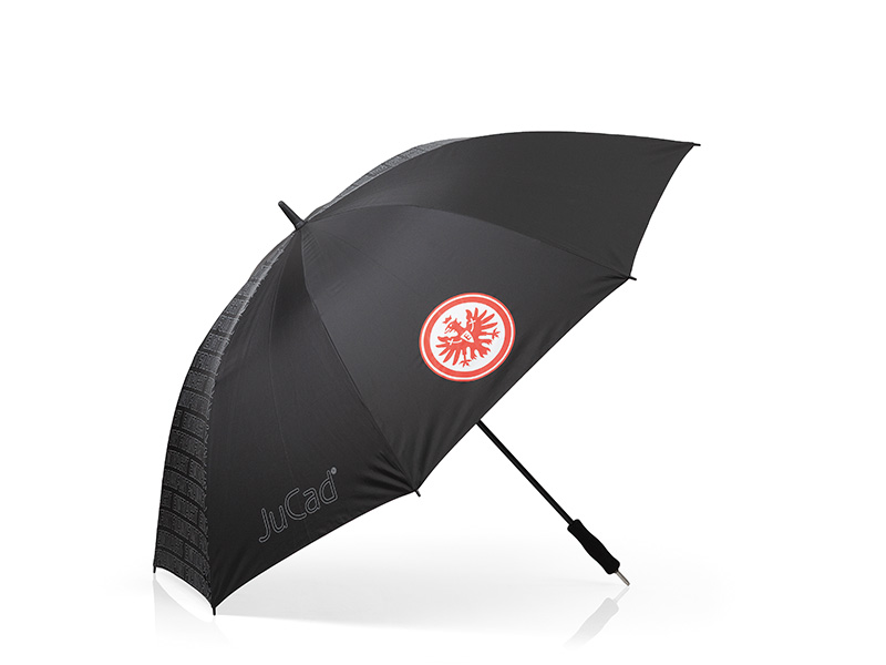 JuCad Golfschirm mit Schirmstift, Design EINTRACHT FRANKFURT, schwarz