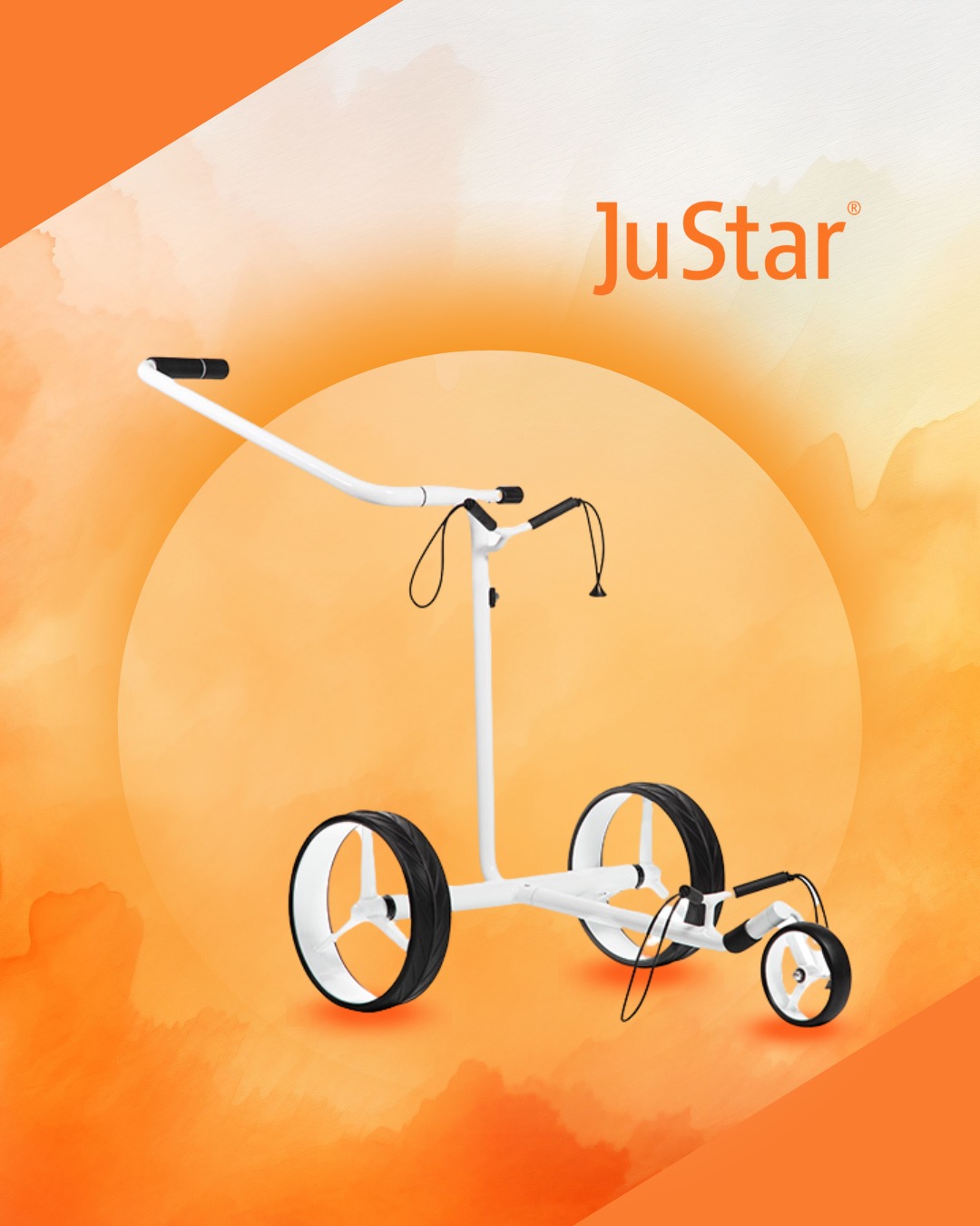 The JuStar White 1.0 offers a combination of elegance, robustness and functionality!

#JuStar #GolfLife #GolfTrolley #GolfFriends #GolfStyle #Golf