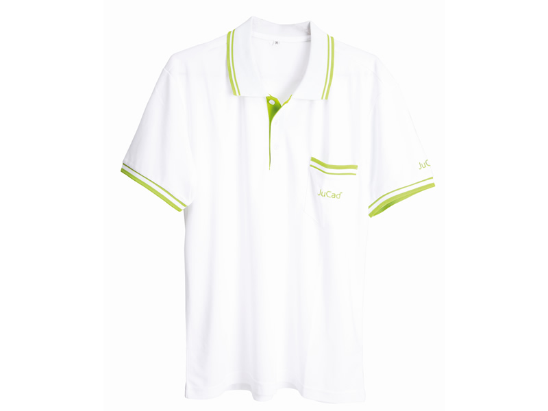 JuCad polo shirt men white-green