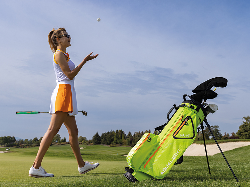 JuCad Bag Aqualight green orange (Example accessories are not included in delivery.)
