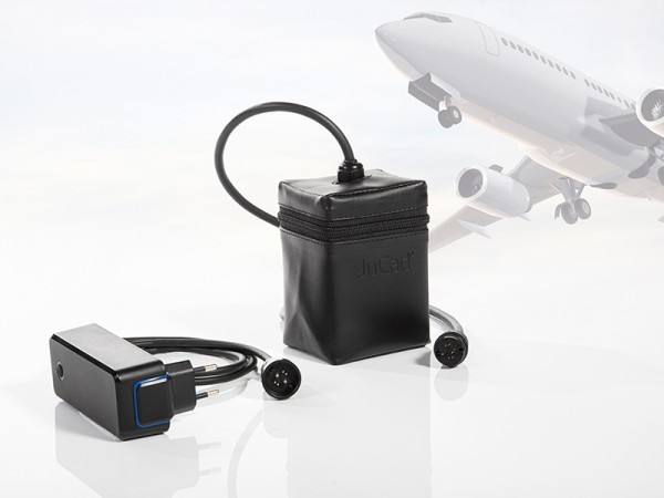 Batterie JuCad pour les voyages en avion