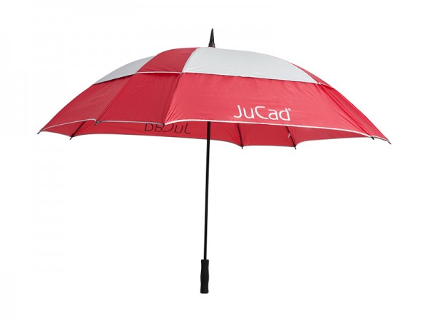 Parapluie JuCad Windproof, rouge-argent