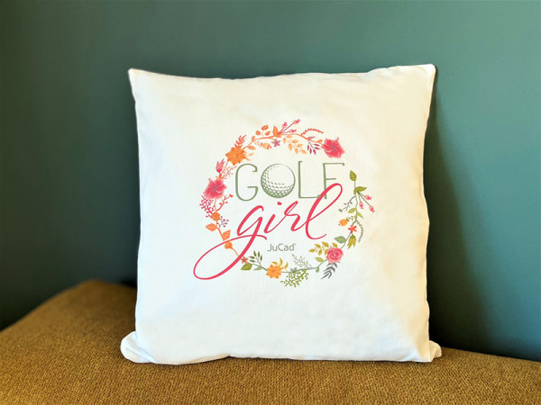 Coussin JuCad « Golf Girl »