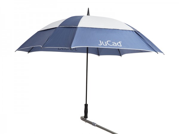 JuCad Schirm Windproof mit Stift blau-silber