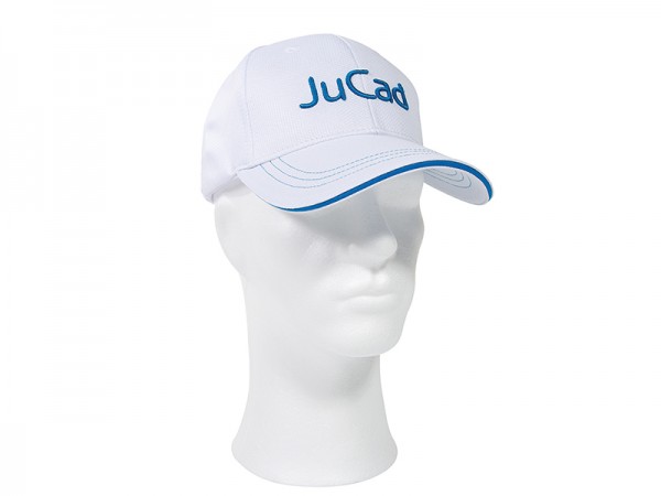 Casquette JuCad resistante, blanc-bleu