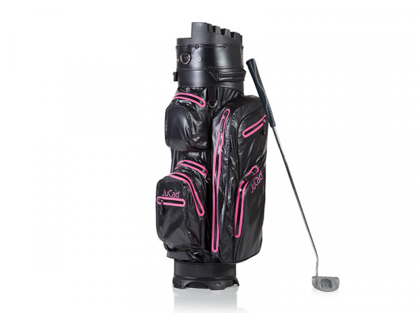 JuCad Bag Manager Dry schwarz-pink + Putter
