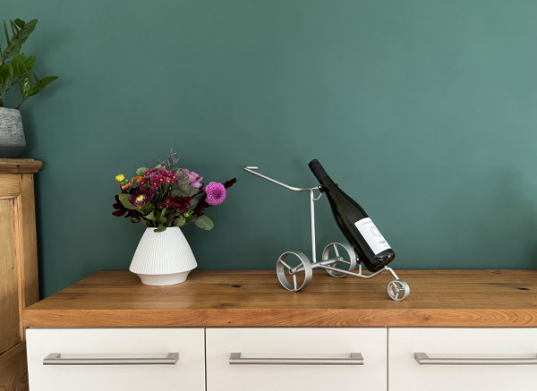 JuCad miniature trolley – wine bottle holder