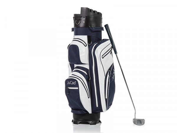 JuCad Bag Manager Dry weiß-blau + Putter