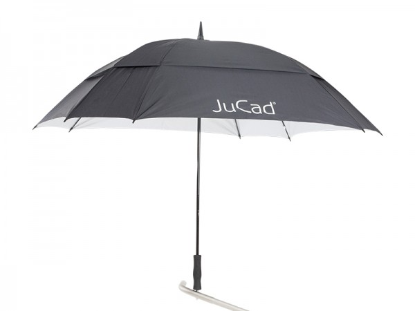 JuCad Schirm Windproof mit Stift schwarz