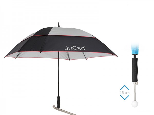 Parapluie télescopique JuCad Windproof avec tige