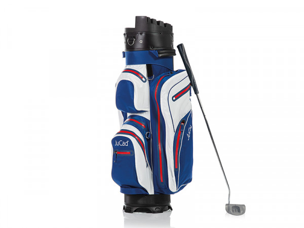 JuCad Bag Manager Dry blau-weiß-rot + Putter