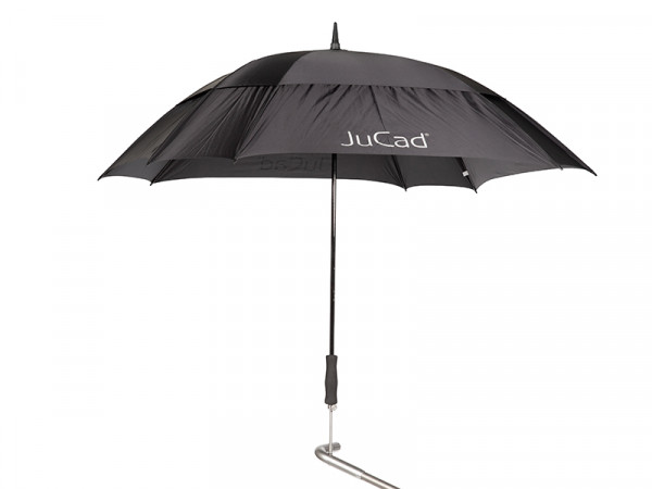 JuCad Teleskopschirm Windproof mit Stift schwarz