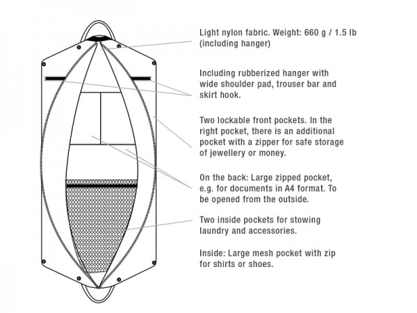 JuCad garment bag