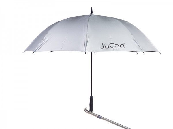 JuCad umbrella automatic silver (with UV protection)